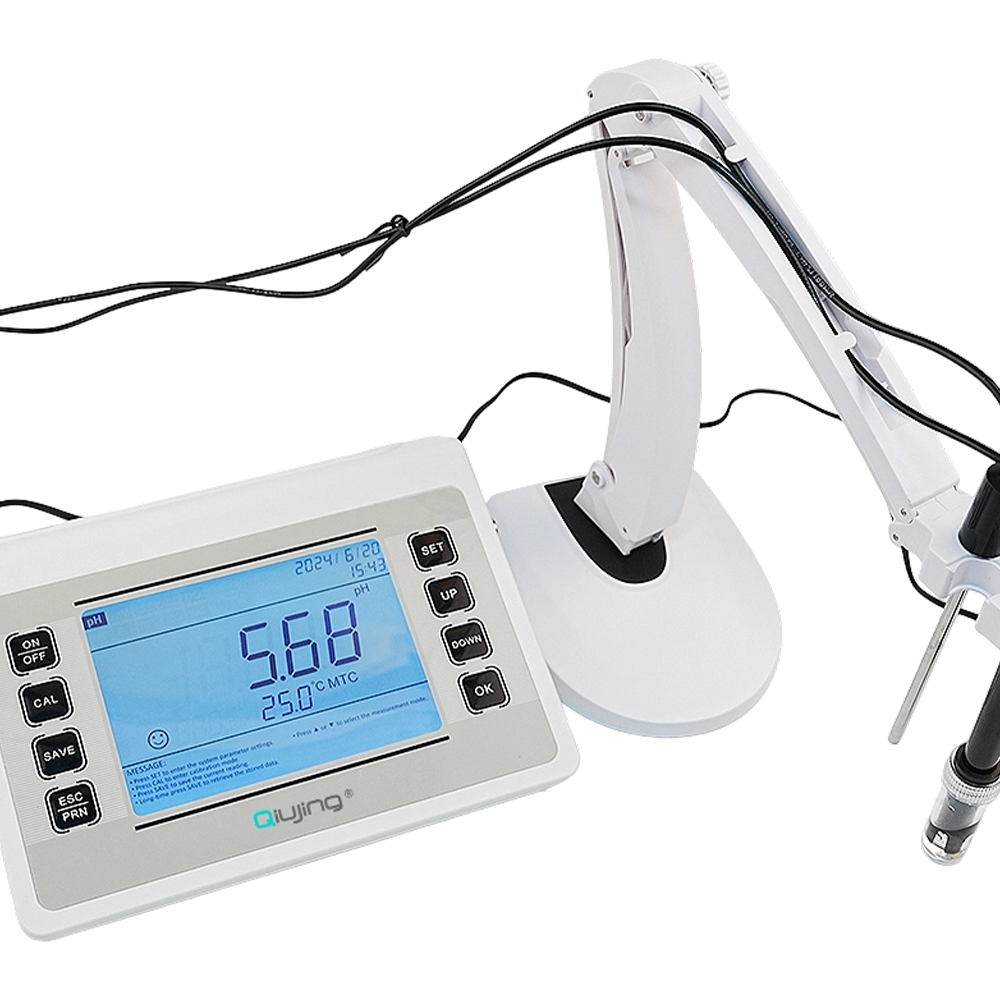 Qiujing LED obrazovka Pohodlný bezdrátový Bluetooth tisk Odolný Vestavěný Mass Storage Stolní PH Meter P901 